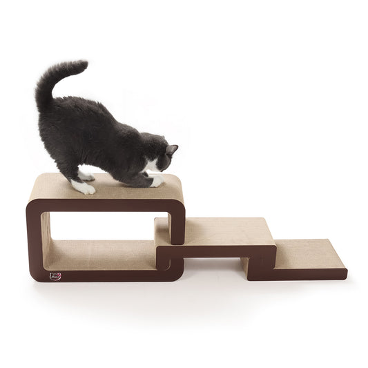 Minx Scala Deluxe Multi Level Staircase Platform Recycled Cardboard Scratcher For Cats