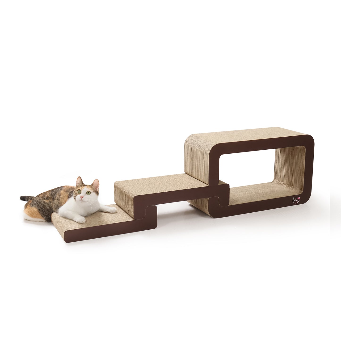 Minx Scala Deluxe Multi Level Staircase Platform Recycled Cardboard Scratcher For Cats